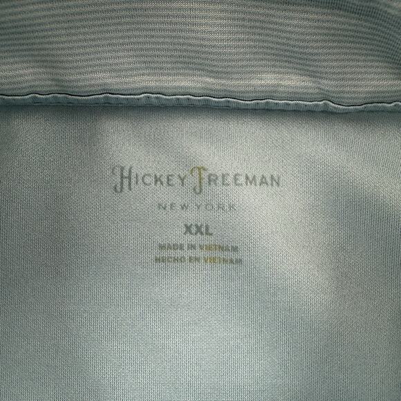 Hickey Freeman 1/4 Zip Pullover Men 2XL Blue Polyester Long Sleeve Performance - Picture 5 of 11